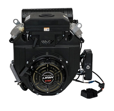 Двигатель Lifan LF2V78F-2A PRO(New), вал Ø25мм, катушка 3 Ампера, датчик давл./м, м/рад-р, ручн.+электр. запуск