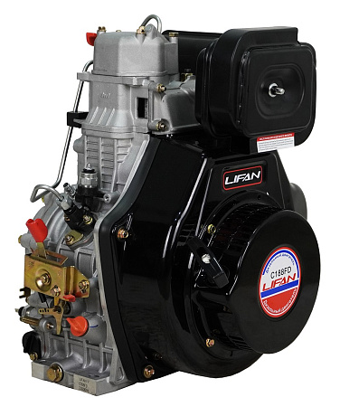 Двигатель Lifan Diesel 188FD, конусный вал, катушка 6 Ампер