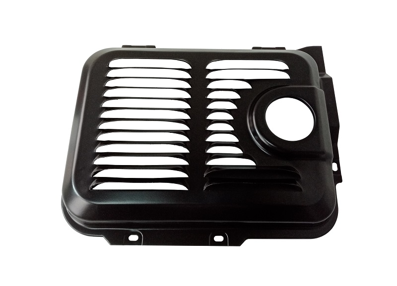 Кожух глушителя (половина с выхлоп.отверстием) генератора Loncin LC13000S (LC196FD)/180960155-0001