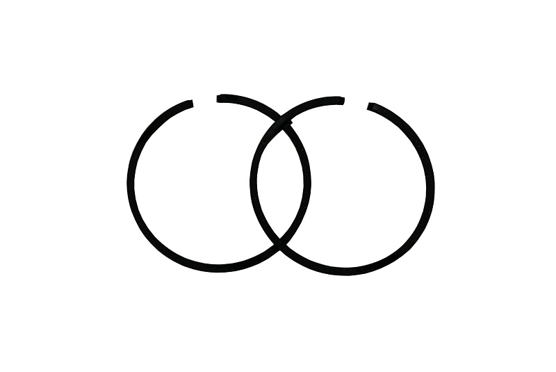 Кольца поршневые 40.5мм (40-5，43cc) HN-430E