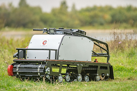 Мотобуксировщик БТС "LONG" 500/1650 (катковая подвеска, Loncin G420F (190F) 15л.с.) без э/зап.