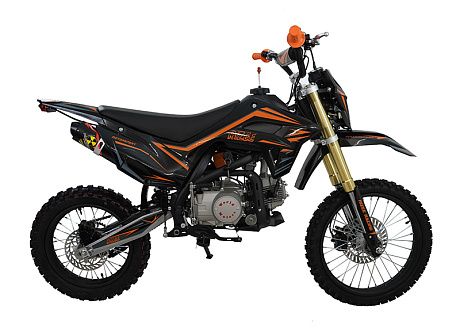 Питбайк RIZEE 81068 125 17/14 K3 CLASSIC+black/orange (125см3,электрост,фара,приб.панель,буксаторы)