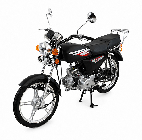 Мопед KT50 Alpha 78377 Эконом (тюнинг), черный матовый
