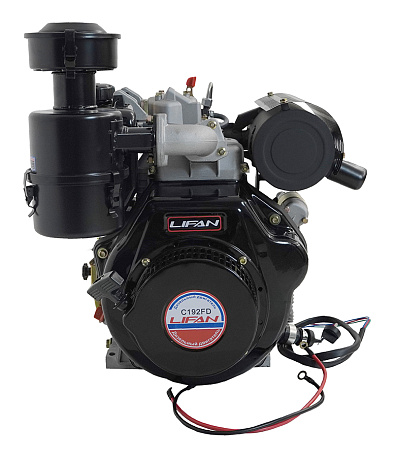 Двигатель Lifan Diesel 192FD, шлицевой вал Ø25мм, катушка 6 Ампер