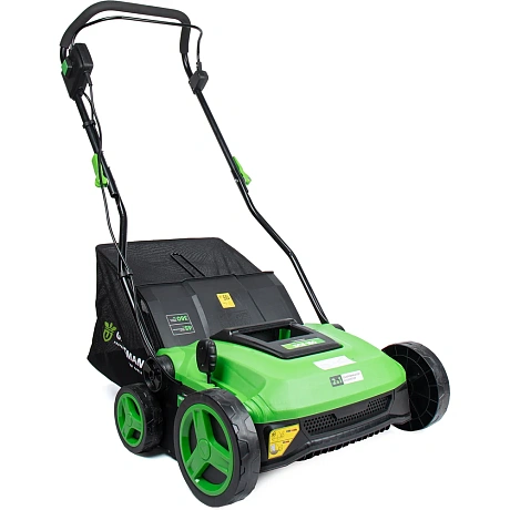 Скарификатор электрический GRASSMAN SCE 180 1800 Вт, ширина 360 мм, травосборник 45 л, колеса (1/1) 024644