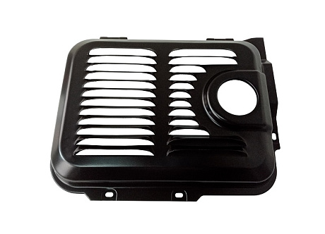 Кожух глушителя (половина с выхлоп.отверстием) генератора Loncin LC13000S (LC196FD)/180960155-0001