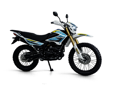 Мотоцикл KAYRO ENDURO 74174 "LEGEND" ZS172FMM-5, желто-бирюзовый