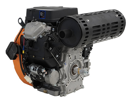 Двигатель Lifan LF2V80F-A, вал Ø25мм, катушка 3 Ампера датчик давл./м,  м/радиатор, счетчик моточасов