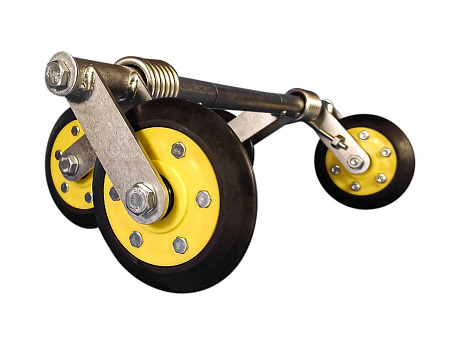 Тележка подвески мотобуксировщика на гусенице 380 мм, усиленный каток, пружина 8 мм. Снегоход Буран