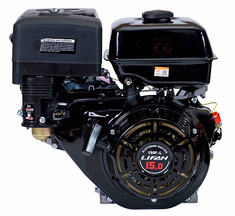 Двигатель Lifan 190F-L, вал Ø25мм, катушка 7 Ампер