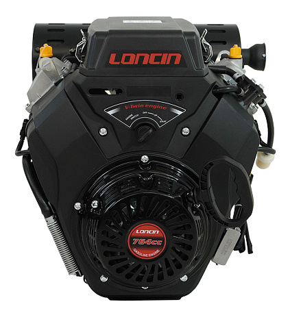 Двигатель Loncin LC2V80FD (H type) V-образн,764 см куб, D25 мм,20А руч и эл/зап(тросовое управление)