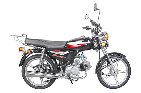 Мопед KT50 Alpha 51833 Эконом (тюнинг), черн. глянц