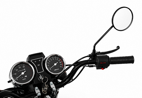 Мопед KT50 Alpha 38535 Люкс (форсир.), чёрный глянцевый