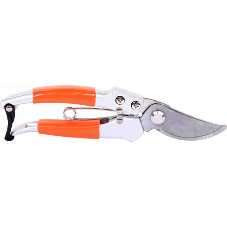 Секатор плоскостной Добросад 8" (20см) "Дачник" гальваническое покрытие, алюминиевые комбинированный ручки 710-026