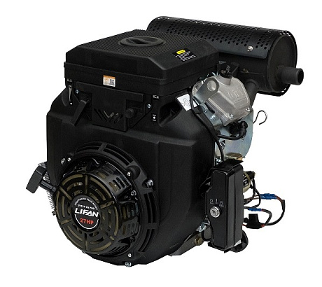 Двигатель Lifan LF2V78F-2A PRO(New), вал Ø25мм, катушка 20 Ампер датчик давл./м, м/радиатор, ручн.+электр. зап
