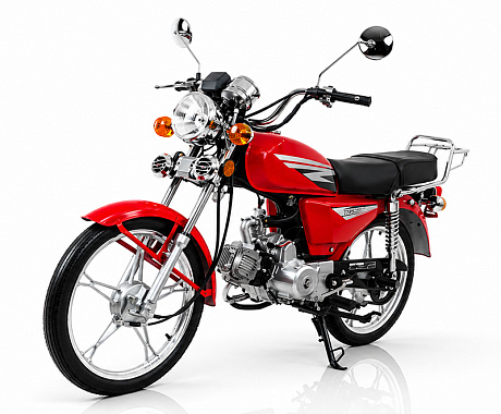 Мопед KT50 Alpha 51830 Эконом (тюнинг), красный