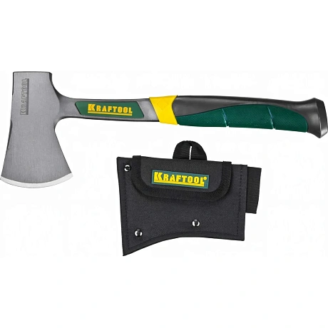 Туристический цельнокованый топорик KRAFTOOL в чехле 20645-06