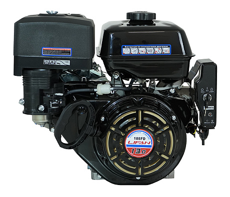 Двигатель Lifan 188FD, вал конусный длинный 106мм