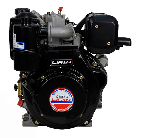 Двигатель Lifan Diesel 186FD, вал Ø25мм, катушка 6 Ампер
