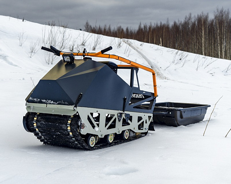 Мотобуксировщик Пионер (катковая подвеска, передний привод, реверс, Lifan/Loncin 15 лс)