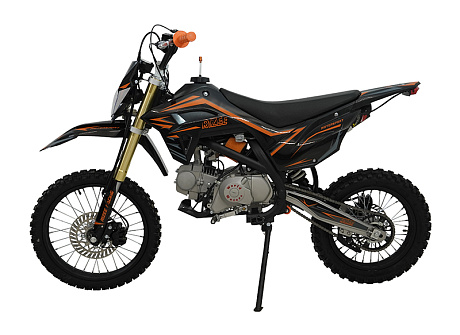 Питбайк RIZEE 81068 125 17/14 K3 CLASSIC+black/orange (125см3,электрост,фара,приб.панель,буксаторы)