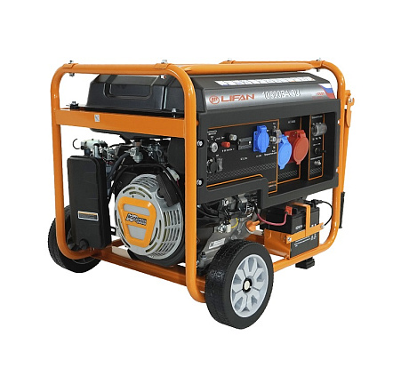Генератор Lifan 10500EA-3U с датчиком моточасов (с мощн без огранич при 1-но и 3-х фазном режиме)