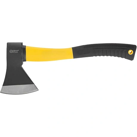 Топор FIT кованая усиленная сталь, усиленная фиберглассовая ручка, 600 г 46231