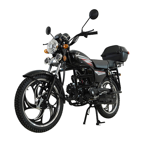 Мопед KT50 Alpha 38535 Люкс (форсир.), чёрный глянцевый