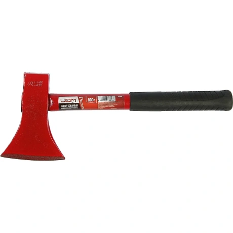Кованый топор с металлической обрезиненной рукояткой LOM 800 г 2679418