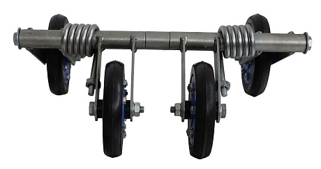 Тележка подвески мотобуксировщика на гусенице 380 мм, усиленный каток, пружина 8 мм. Снегоход Буран