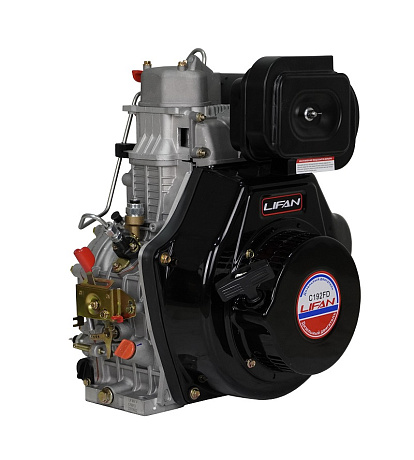 Двигатель Lifan Diesel 192FD, конусный вал, катушка 6 Ампер