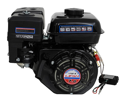 Двигатель Lifan 170F-R, вал Ø20мм, катушка 7 Ампер