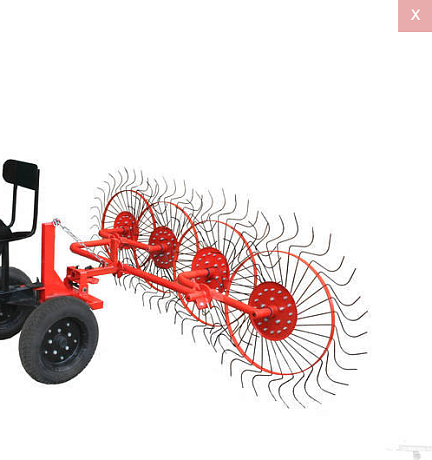 Ворошилка колесно-пальцевая ПАХАРЬ ВМ-4 для мотоблока