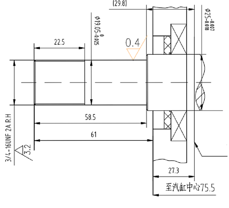 Коленвал LIFAN 13100/168F-2 - 170F D19,05мм резьбовой (P4 type)