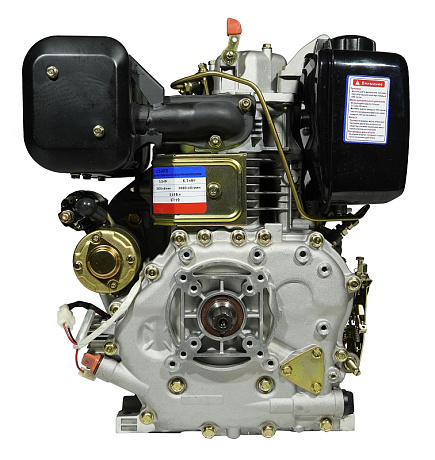 Двигатель Lifan Diesel 186FD, шлицевой вал, катушка 6 Ампер
