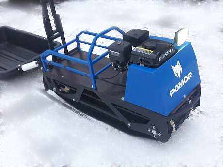 Мотобуксировщик Pomor L-380/1450 (катковая подвеска, Lifan KP230 D25 3A)