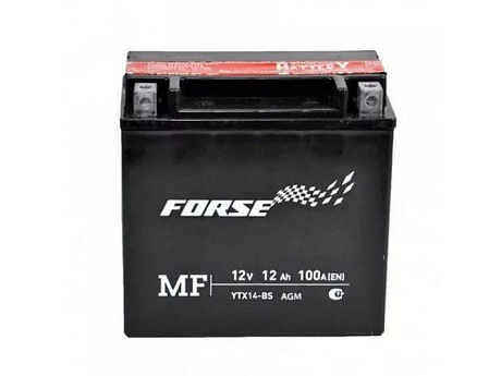 Аккумулятор мото FORSE 12V 12A/ч с/зар.с/эл.(YTX14-BS)