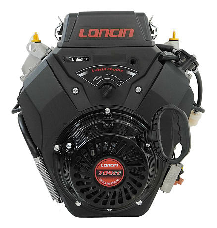 Двигатель Loncin LC2V80FD (H type) V-образн,764 см3, D25 мм, 20А руч. и эл.запуск (б/глуш)(трос.упр)