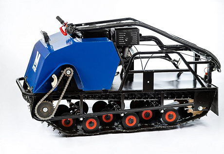 Мотобуксировщик  "Мужик" К-500/1250 (подвеска - колеса, Lifan 177F D25 3А)