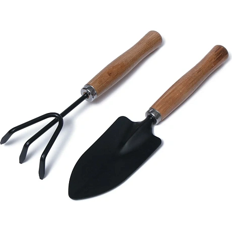 Набор садового инструмента Greengo 2 предмета, 20 см, деревянная рукоять 1773746