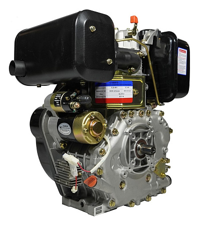 Двигатель Lifan Diesel 186FD, шлицевой вал, катушка 6 Ампер