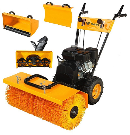Машина подметально-уборочная Habert HBB25-F 4в1 (щетка+снегоотбрасыватель+отвал+ковш)