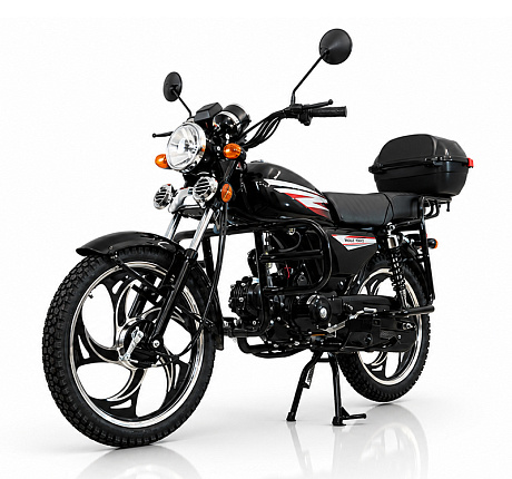 Мопед KT50 Alpha 38535 Люкс (форсир.), чёрный глянцевый