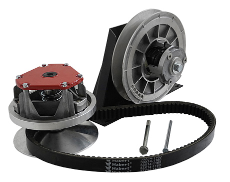 Комплект для снегохода (ведомый+ведущий+ремень вариатора)