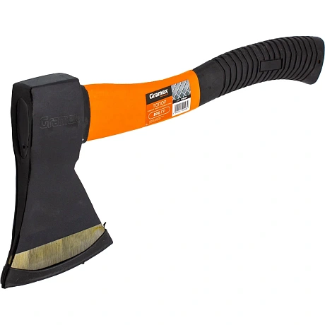 Топор Gramex 800гр. с фиберглассовой двухкомпонентной ручкой, кованый, (6/24) 018324