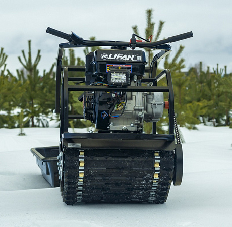 Мотобуксировщик ТОГО (катковая подвеска, передний привод,редуктор, Loncin 15 лс. )