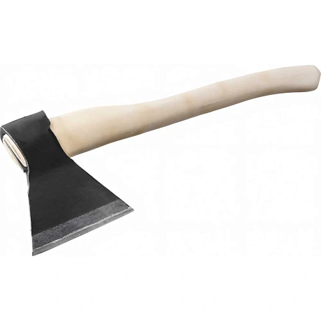 Кованый топор Без бренда в сборе, деревянное топорище, 1340/1700 г, 500 мм, А2 (Ижевск) 21674