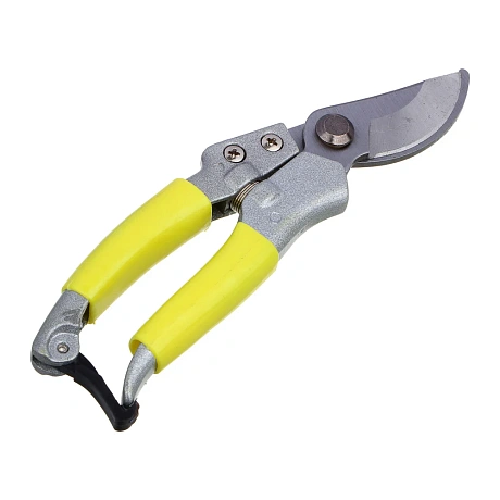 Садовый секатор INBLOOM 20 см, марганцевая сталь 65 м, гальванированное покрытие, алюминиевая рукоять 186-015