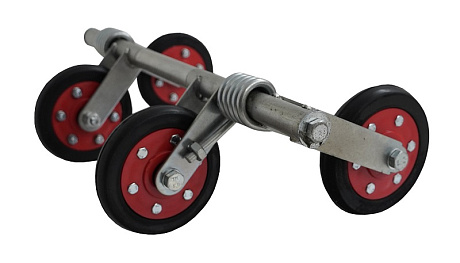 Тележка подвески мотобуксировщика, усиленный каток, усиленная пружина 8 мм, гусеница 500мм (520)