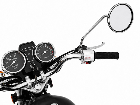 Мопед KT50 Alpha 78377 Эконом (тюнинг), черный матовый